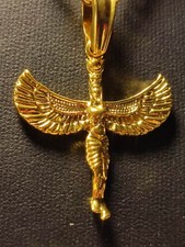 Damen Halskette in Gold Ägypten Göttin Nil Pharao dezent und schön