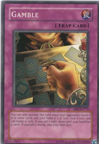 Gamble - DB1-EN172 - Common - Unlimited Edition - YuGiOh LP - Picture 1 of 4