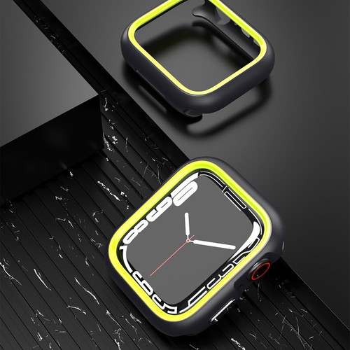 Pour Apple Watch Series 41/44/45/49/42/46mm Coque rigide luxe robuste pare-chocs PC - Photo 52 sur 53