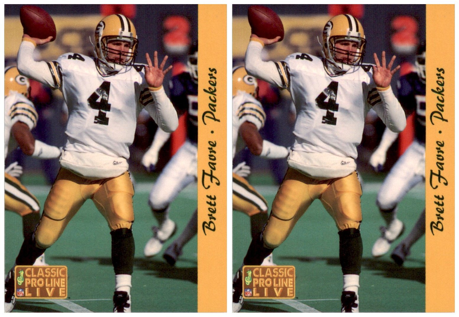 (2) 1993 Pro Line Live 88 Brett Favre Green Bay Packers Card Lot eBay