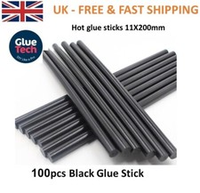 100pcs BLACK HOT MELT GLUE Sticks extra long 11mm*220mm ADHESIVE hot glue 0.30 per stick