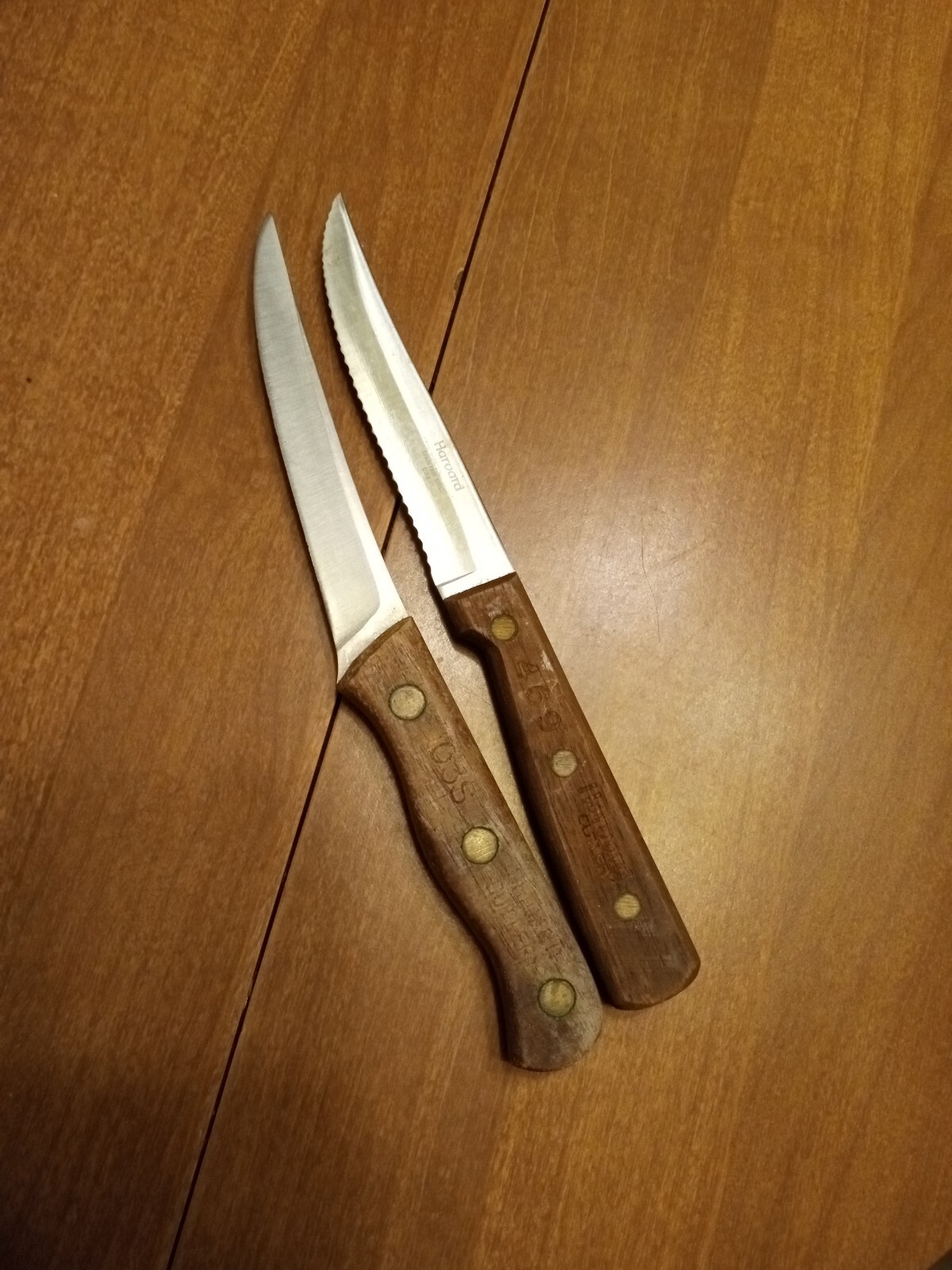 Vintage USA Steak Knife Lot Of 2 GREAT CONDITION! Harvard & Chicago