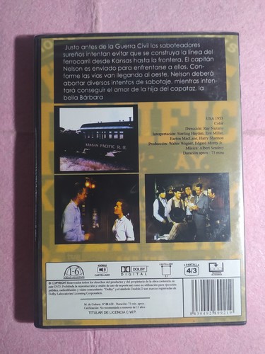 DVD KANSAS PACIFIC - Ray Nazarro / Sterling Hayden - 1953 - NEW / SEALED - Imagen 2 de 2