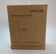 UnicLife 48 Key Security Cabinet With Combination Locked Black