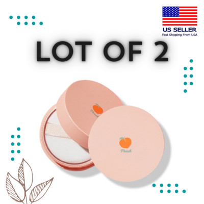 Lot of 2 x SKINFOOD Peach Cotton Multi Finish Powder 5g x Korean Skincare