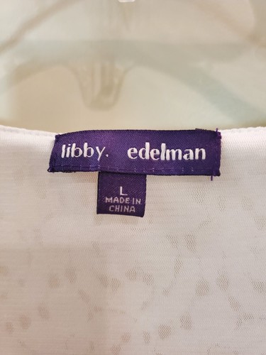 Top tunica Libby Edelman bianco con occhielli misto cotone - Taglia L - Foto 2 di 5