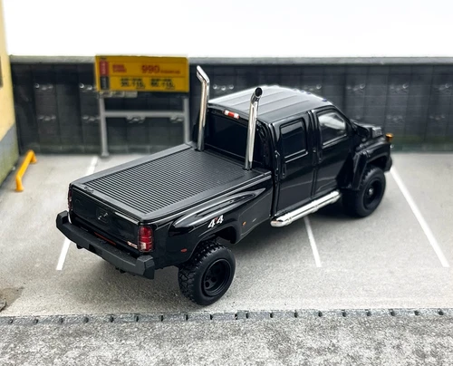 GOC 1:64 Black GMC Top kick 4500 Muscle Pickup Truck Ironhide Model Diecast - Picture 3 of 9