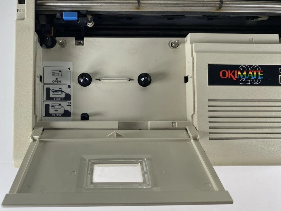 VTG Okidata Okimate 20 EN3211 Printer. Sold As IS for Parts or Repair Powers On - Image 4 of 4