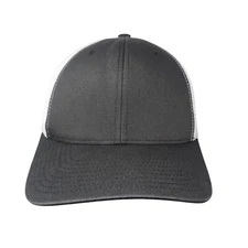 The Classics Yupoong Snapback Trucker Hat Gray OS Adjustable Mesh Back Blank