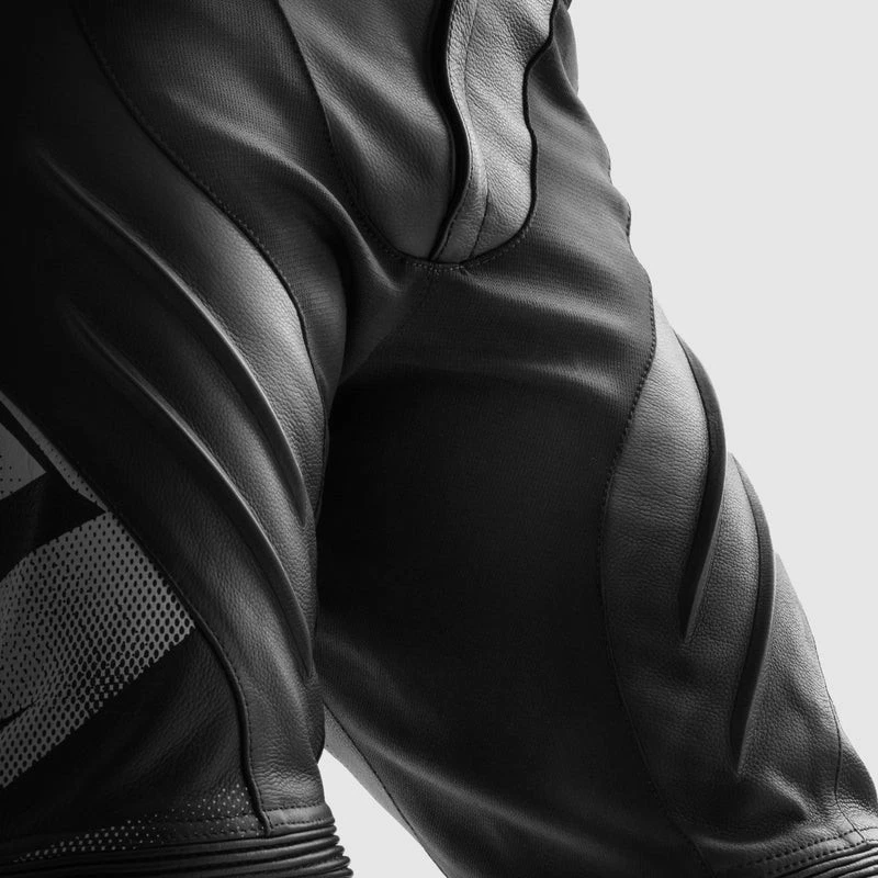 Rebelhorn Inferno Moto Leather Black White Fluo Yellow, photo 4 of 12