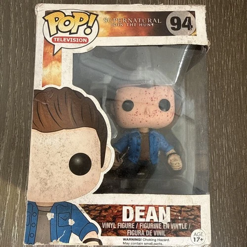Funko POP! Television Supernatural Dean Winchester Bloody #94 DAMAGED BOX