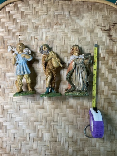 VINTAGE Italian Nativity Set 19pc Hand Painted Figurines Lot MADE IN ITALY 3-4” - Picture 4 of 10