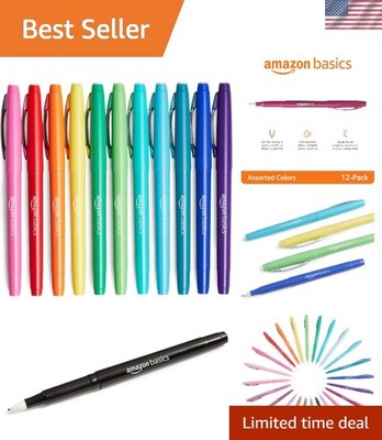 Felt Tip Marker Pens, Assorted Colors, for Art Projects, Writing, Drawing, an...