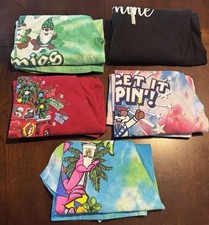 5 Buc-ee s T-Shirt Lot YL - Christmas Holiday - Summer - Tie dye - Fireworks