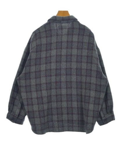 HARE Casual Shirts Blue grayxPurplexNavy(Check Pattern) S 2200584958041 - Picture 2 of 7