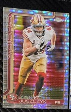 2025 Topps Chrome Football #270 Kyle Juszczyk Pulsar Refractor