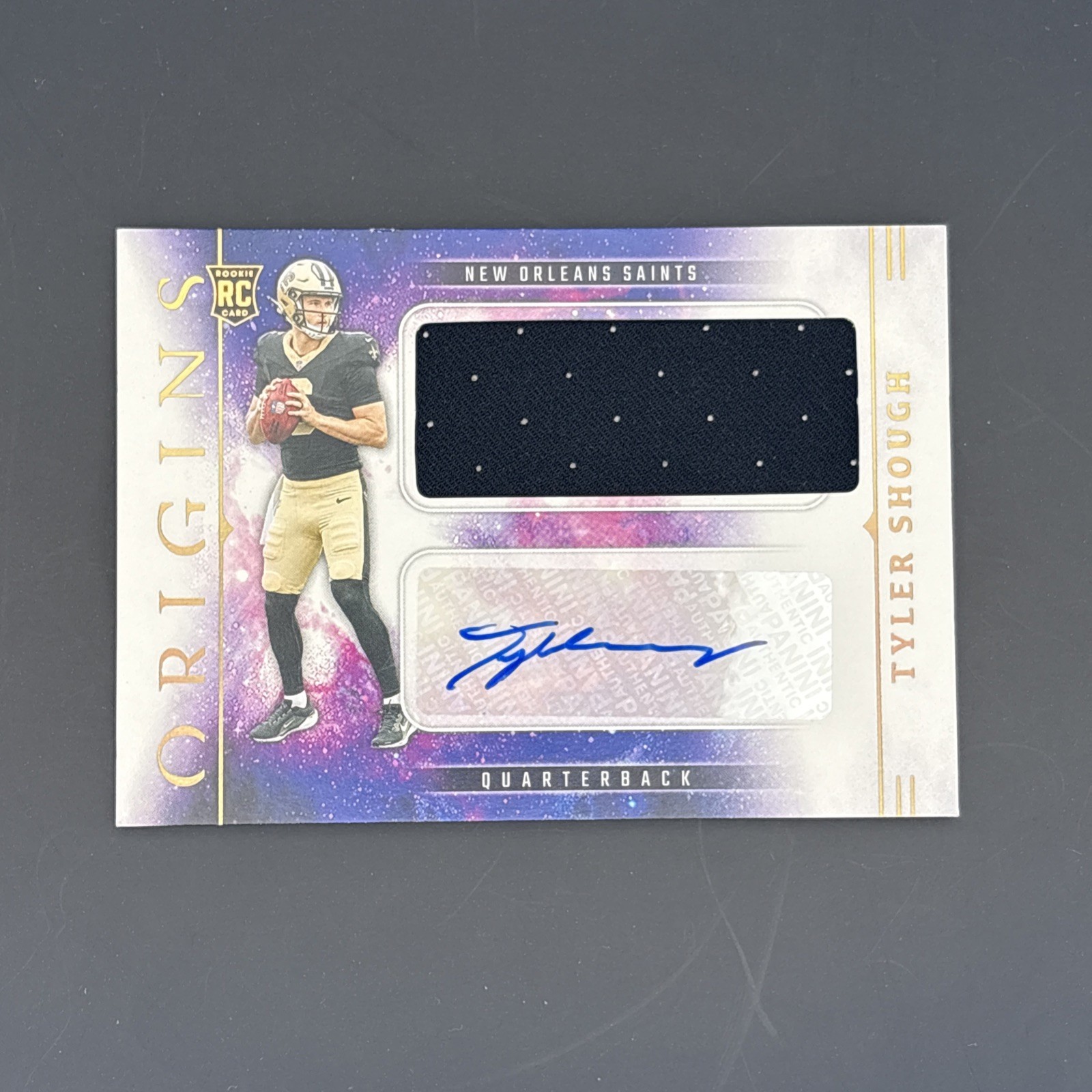 2025 Panini Origins - Rookie Jumbo Patch Autographs Tyler Shough RPA