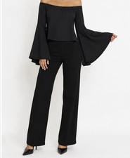 Damen Bluse Gr. M Schwarz Carmen Off-Shoulder...