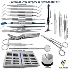 Dental Implant Premium Oral Surgery & Periodontal Kit Advanced Dental Extraction