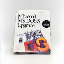 Microsoft MS-DOS 5 Operating System Upgrade 3.5" Software floppy disks SEALED