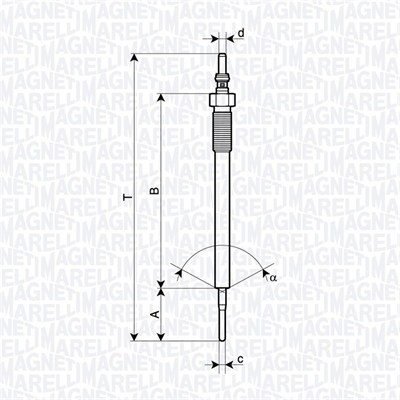 MAGNETI MARELLI 062900138304 Glühkerze für MAZDA