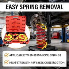 Macpherson Strut Spring Compressor Kit Interchangeable Fork Coil Extractor Tool