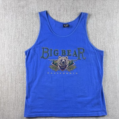 Vintage Big Bear California Tank Top Size XL Made in USA Nature Sleeveless