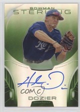 2013 Bowman Sterling Prospect Green Refractor 100/125 Hunter Dozier Auto 0b5