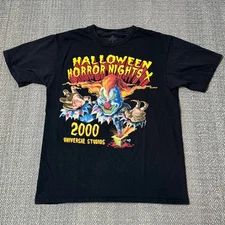 Universal Studios Halloween Horror Nights X 2000 Clown T-Shirt Medium Reprint