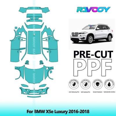 PreCut Paint Protection Film PPF For BMW X5e Luxury 2016-2018