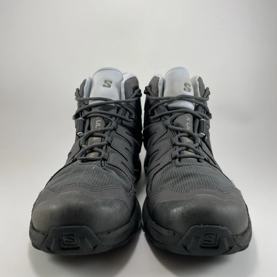 Salomon X Ultra Mid 04 Hiking Boots Womens Size 11 Gray Waterproof GTX Goretex - Image 2 of 4