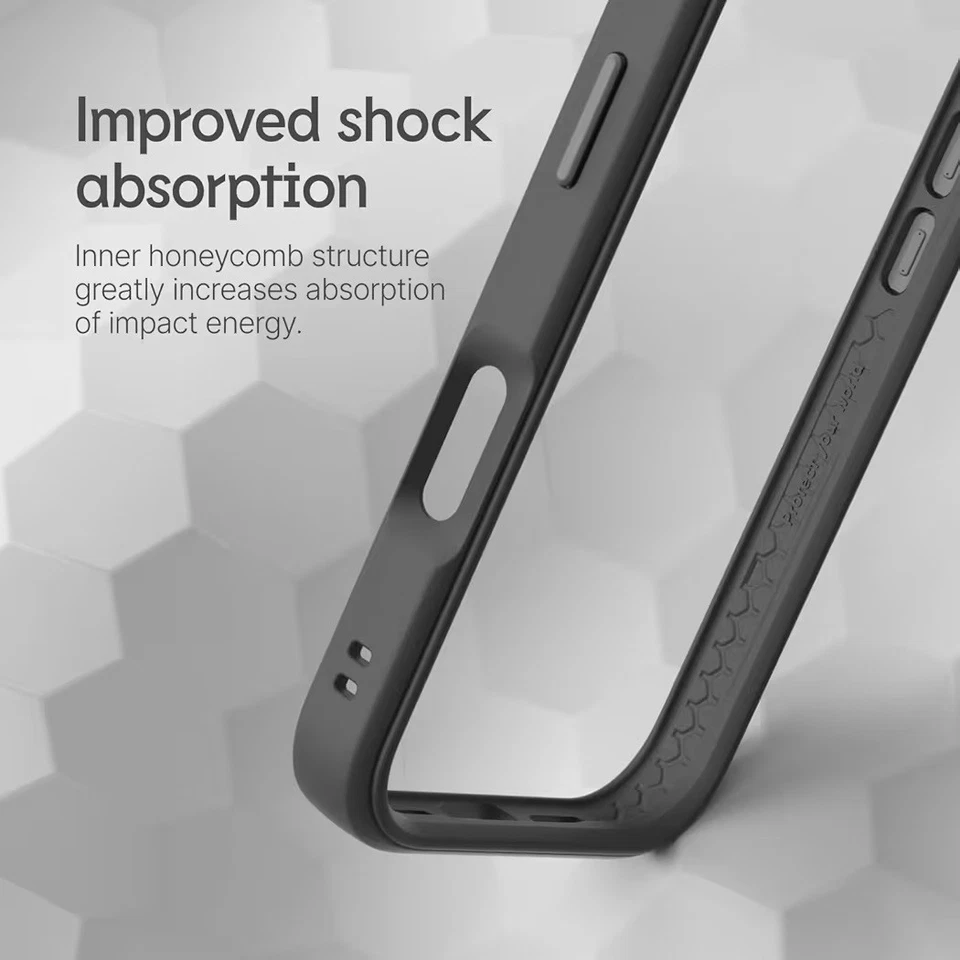 RHINOSHIELD Bumper Case Compatible with [iPhone 16 Pro] | CrashGuard - Shock - Image 2 of 4