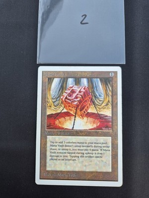 MTG Magic the Gathering Mana Vault Unlimted GD / LP No Alpha Beta Old # 2