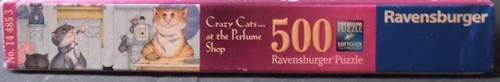 Ravensburger 500 piece Puzzle "Crazy Cats at the Perfume Shop" by LJS - Complete - Picture 4 of 6