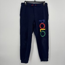 Polo Ralph Lauren Royal Blue Logo Sweatpants Joggers Boys Large 14-16
