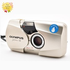     OLYMPUS  mju II silver Point  Shoot Film Camera  NEAR MINT   From JAPAN