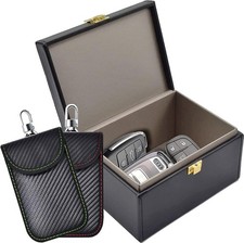 Faraday Box 2 Pack Faraday Bag for Key Fob Protector, Faraday Cage Key Fob Sig