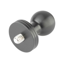 Aluminum 1/4"-20 Threaded Camera Adapter with Integrated 20mm Ball