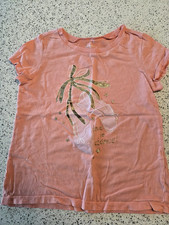 Carter  s Kid Girls Ballet Slippers T-Shirt Size 7 - Pink / Gold Glitter