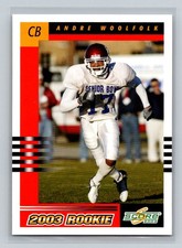 2003 Score Rookie RC #326 Andre Woolfolk Tennessee Titans Football Card. rookie card picture