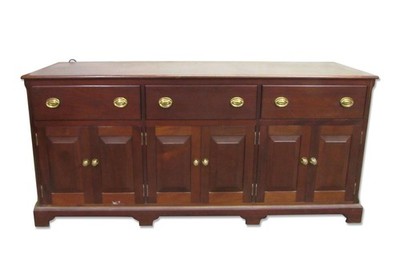 Traditional Dark Finished Wood Storage Sideboard