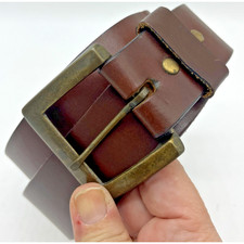 Vintage Supple Steer Hide Unisex Leather Belt Size 36