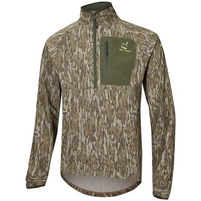 DRAKE Men's SWT Mossy Oak Bottomland Half Zip Pullover (OT0003-006)