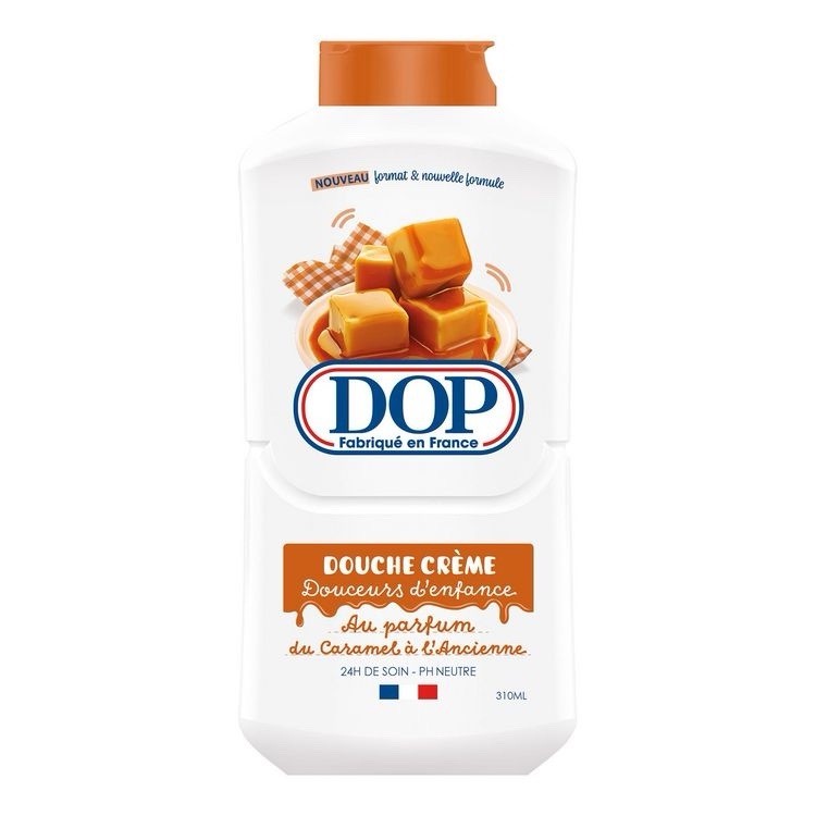 Gel douche DOP Caramel à l'ancienne lot de 4 x 310ml pour un moment gourmand sous la douche