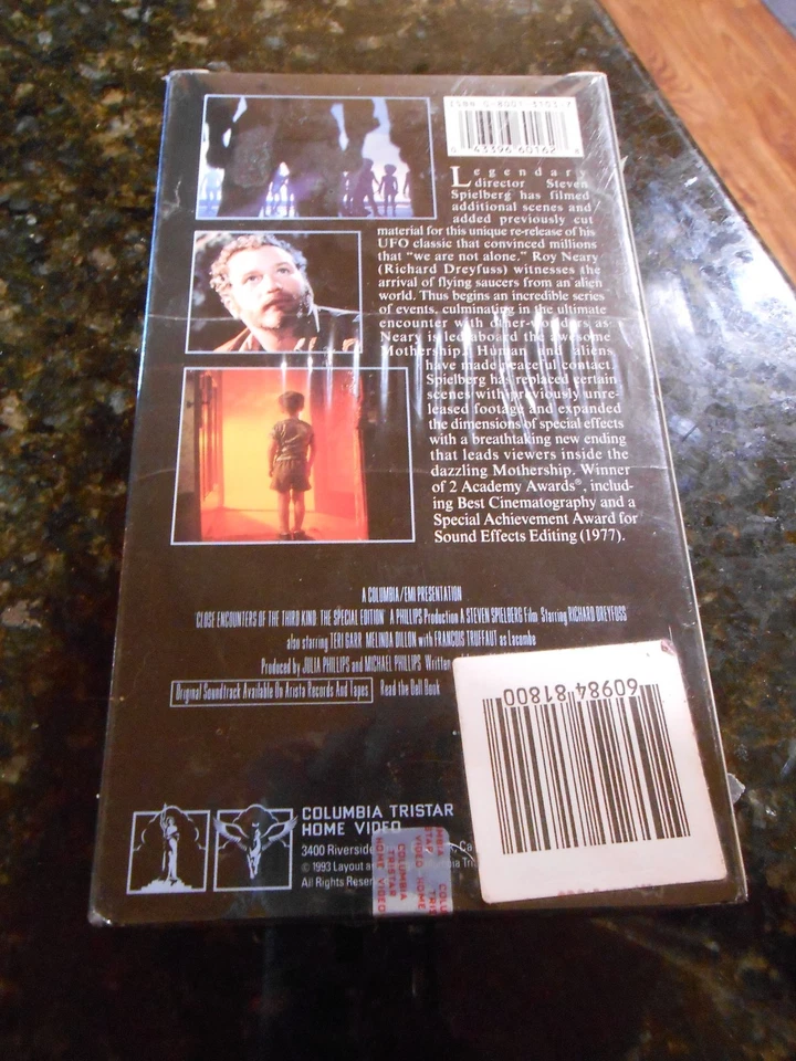 The Special Edition Close Encounters of the Third Kind VHS, New/Sealed/Watermark - Image 3 of 4