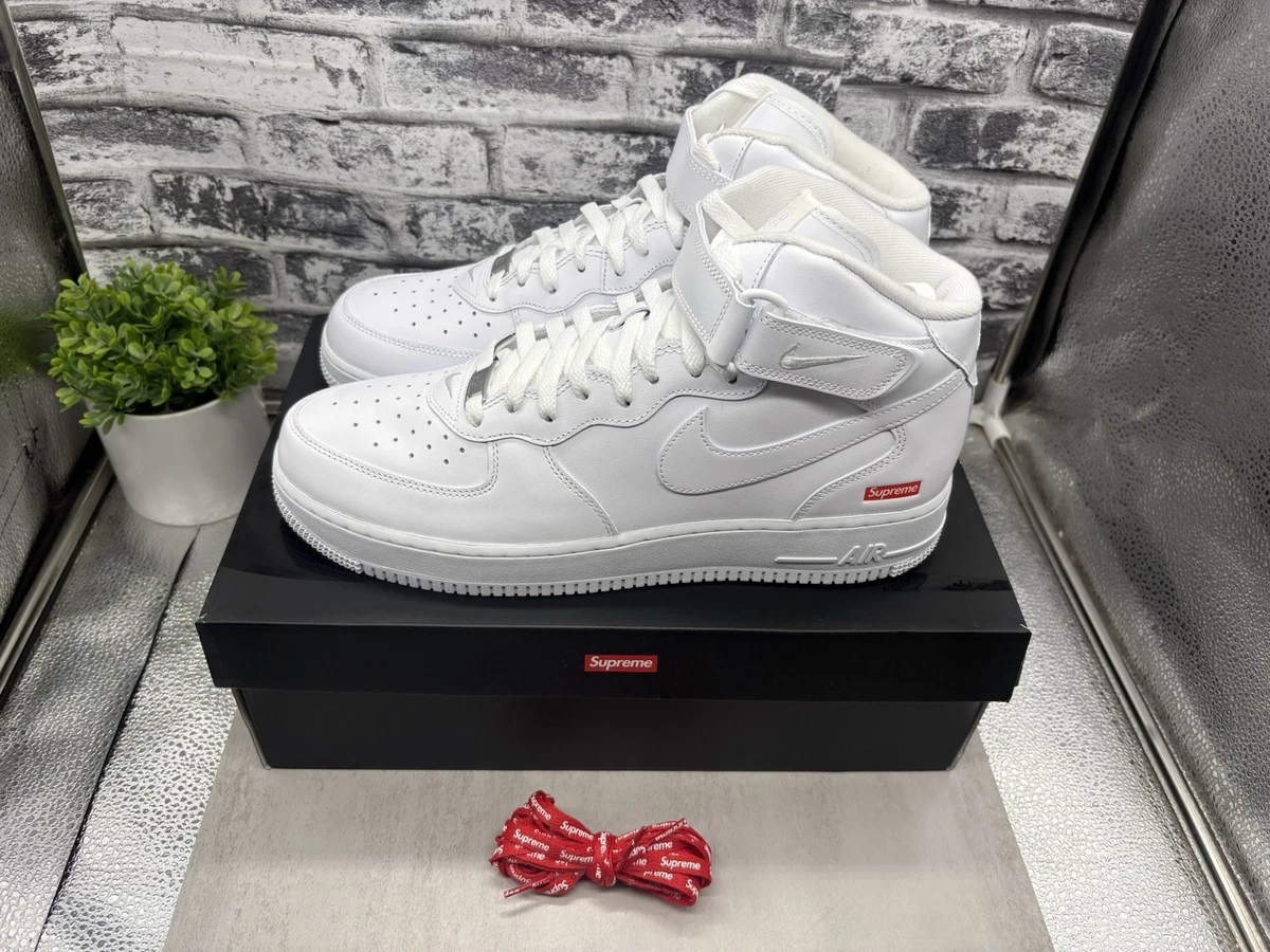 Nike Air Force 1 Supreme White | eBay