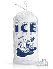 50 Pack Ice Bags 10 lb, Heavy Duty, Drawstring, 2 Mils Thickness