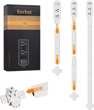 Outlet Extender Stick - Features 2 USB-A, USB-C and 2 AC Outlets, Adjustable Dis