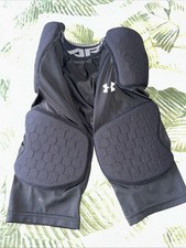 Under Armour YOUTH BLACK FOOTBALL Spodnie Pas Z 5 PADAMI Kompresja