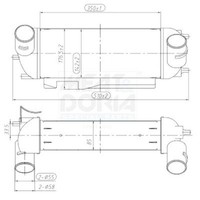LadeluftküHler FüR Hyundai Ix35 Van KIA Sportage 09-15 282712F450